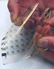 An example of waterproof plastic circuitry