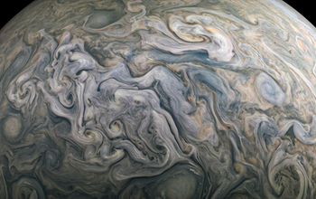 Jupiter's churning atmosphere