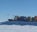 Photo of the Winter Berm at Pine Island Glacier in Antarctica.