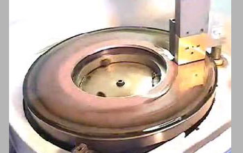 Lapping machine screen shot from video