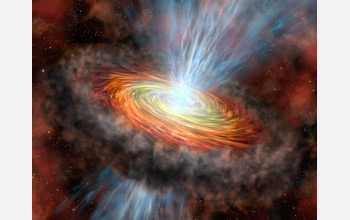 Artist's conception of star formation.