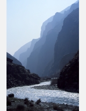 Trans-Himalayan rivers cut through the surrounding mountain landscape.