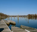 Photo of the Connecticut River in the early spring.