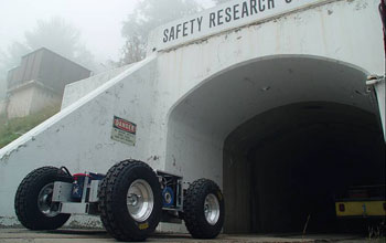 Photo of Cave Crawler, which autonomously maps underground mines and aids in rescue missions.
