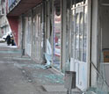 Stores with shattered windows from the meteor that crashed in eastern Russia.