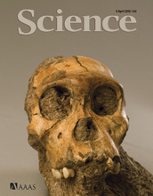 Cover of the April 9, 2010 issue of the journal Science.