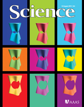 Cover of the August 12, 2011 issue of the journal Science.