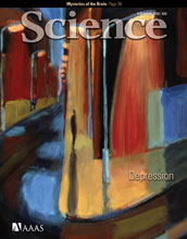 Cover of the October 5, 2012, issue of the journal Science.