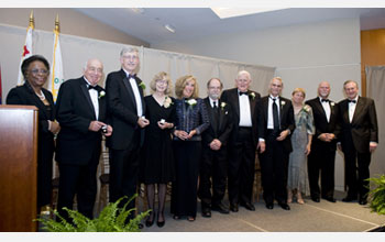 NSF Director Arden Bement and Acting Deputy Director Cora Marrett with the 2008 Science medalists.
