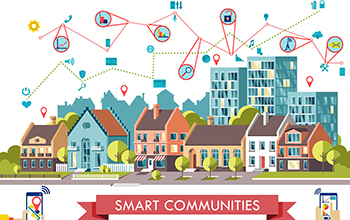 Graphic of smart community