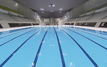 Lanes of Olympics swimming pool