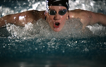 Swimmer Missy Franklin in the water