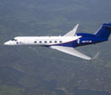 Photo of NSF/NCAR's Gulfstream V research aircraft.