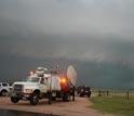 Photo of Doppler-on-Wheels, which can go near tornadoes.