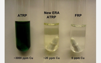 Three tubes containing substances labeled ATRP, New ERA ATRP and FRP.
