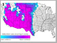 map predicting how far Valley fever will travel