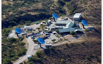 Photo of the Very Energetic Radiation Imaging Telescope Array System (VERITAS).