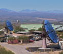 Photo of VERITAS, the Very Energetic Radiation Imaging Telescope Array System.