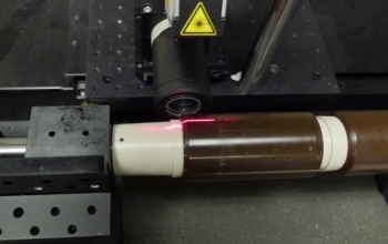 wax cylinder on a laser reader