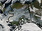satellite image of Alaska captured in August 2005