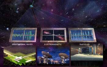 imagery showing gravitational waves