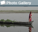 Photo of girl in boat and the words Photo Gallery.