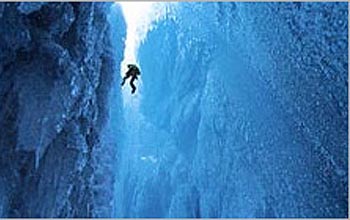 Journey Into Amazing Caves--an image of a person entering a cave