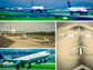 images of airplanes on runways