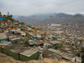 a densely populated slum outside Lima, Peru