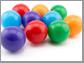 plastic colorful balls