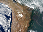 central Andes Mountains and surrounding landscape