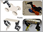 customized legged or wheeled robots using 3D-printed components