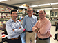 researchers Matt DeLisa, left, Gary Whittaker and David Putnam