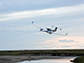 airborne eddy-covariance system flies over melting permafrost in Alaska