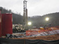 Accidental spill of fracking wastewater at a shale gas well site in West Virginia