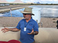 Dick Thompson talks to a UA hydrology class