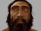 a facial reconstruction of a Neanderthal