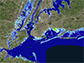 parts of New Jersey and New York with 8 feet of sea-level rise
