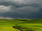 sunshine and rain over Palouse, Wash