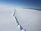 rift in Pine Island Glacier ice shelf, West Antarctica