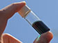 a vial with solution that contains the polymer ink