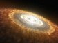 a young star surrounded by a protoplanetary disk