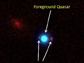 Keck II image of quasar