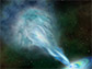 artist's conception of distant quasar P352-15