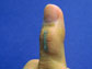silver nanowire sensor mounted onto a thumb joint