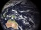 globe showing storms in the South Pacific