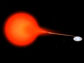 artist's conception of SS Cygni double-star system