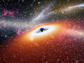 artist's conception of supermassive black hole