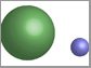 illustration shows sizes of triatomic molecules
