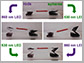 wavelength-controlled stage with accordion legs containing gold nanorods (left) and gold nanospheres (right)